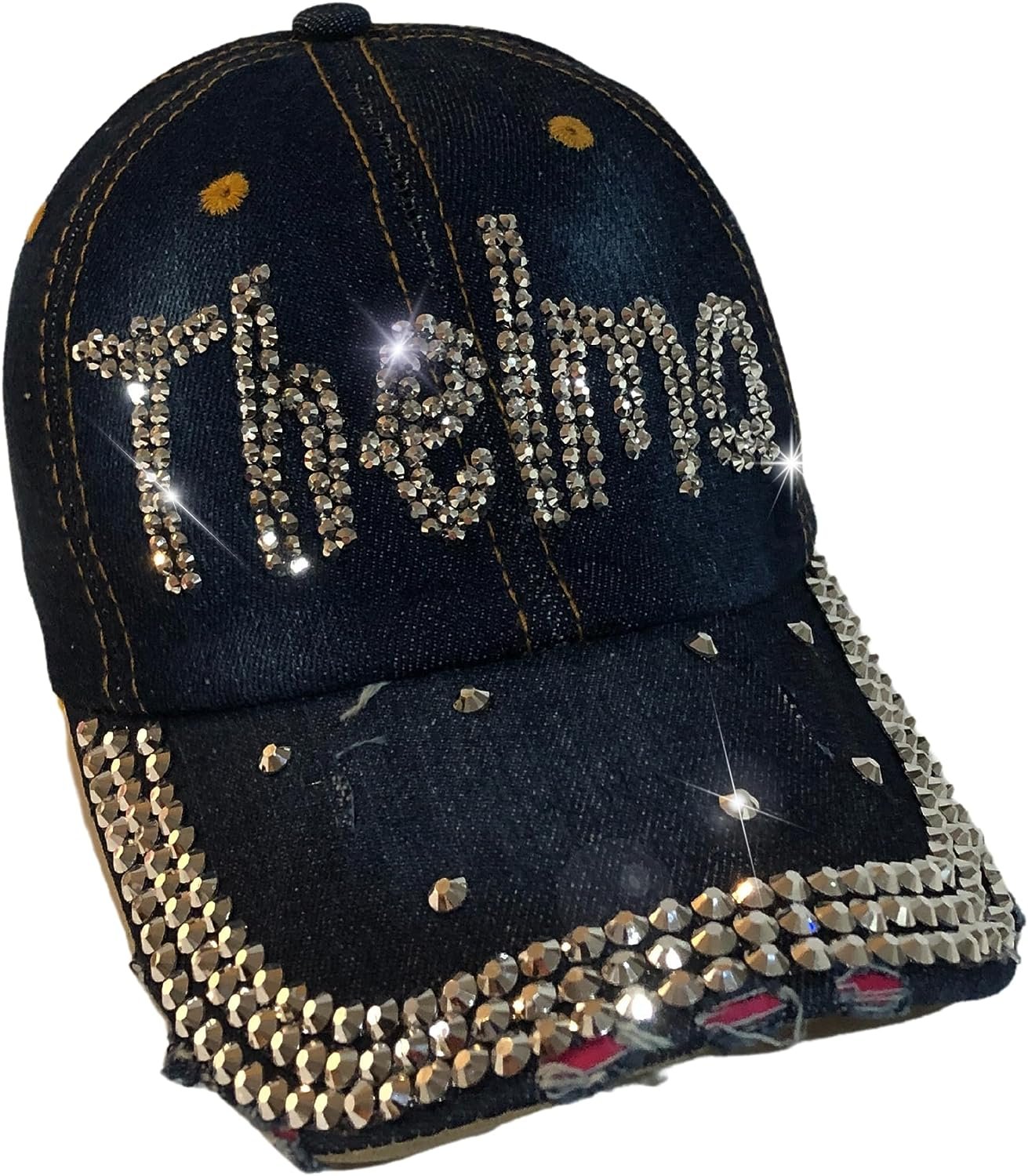Popfizzy Bling Thelma Hat for Women, Rhinestone Bestie Gifts for Women, Best Friend Apparel, for Women