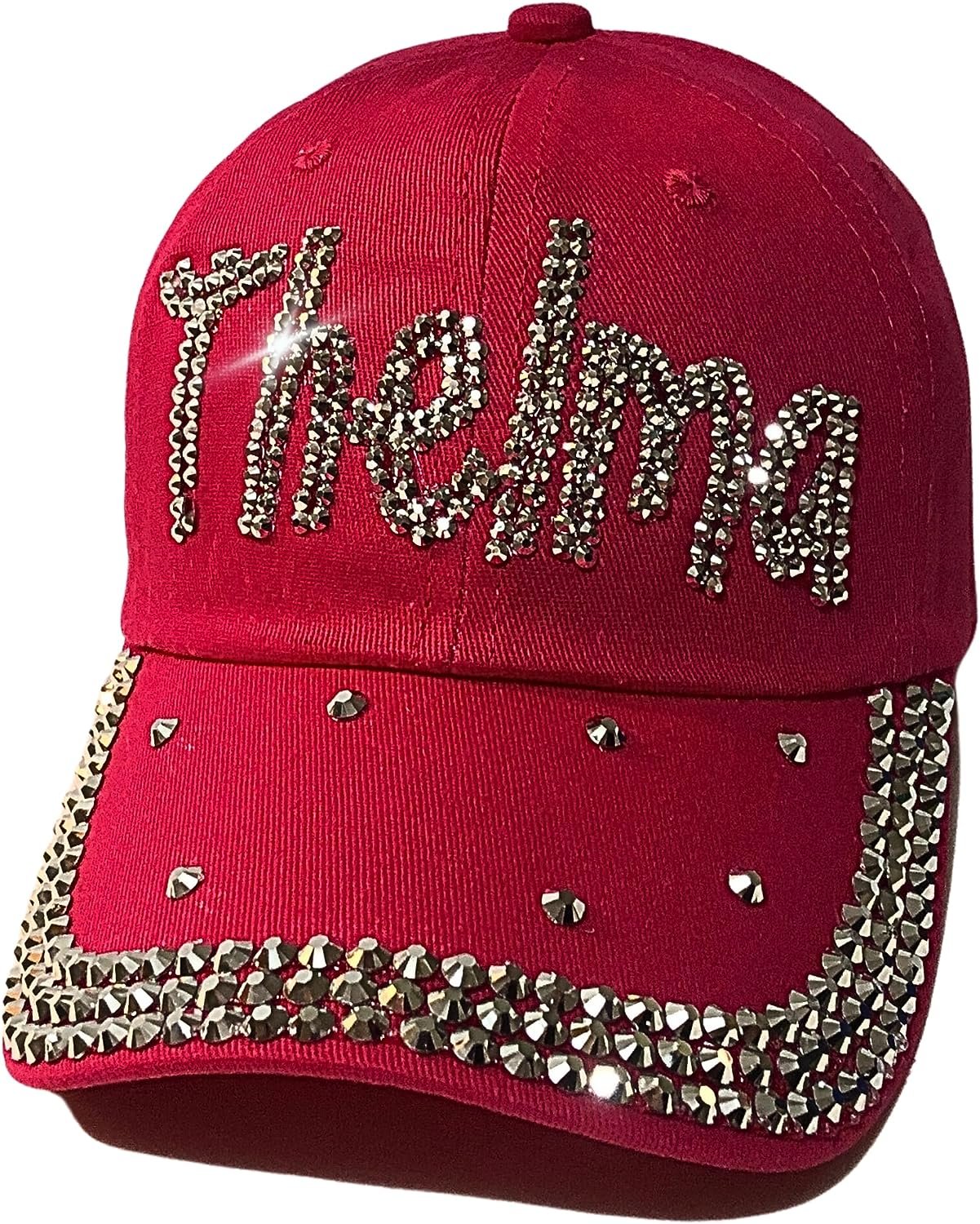 Popfizzy Bling Thelma Hat for Women, Rhinestone Bestie Gifts for Women, Best Friend Apparel, for Women