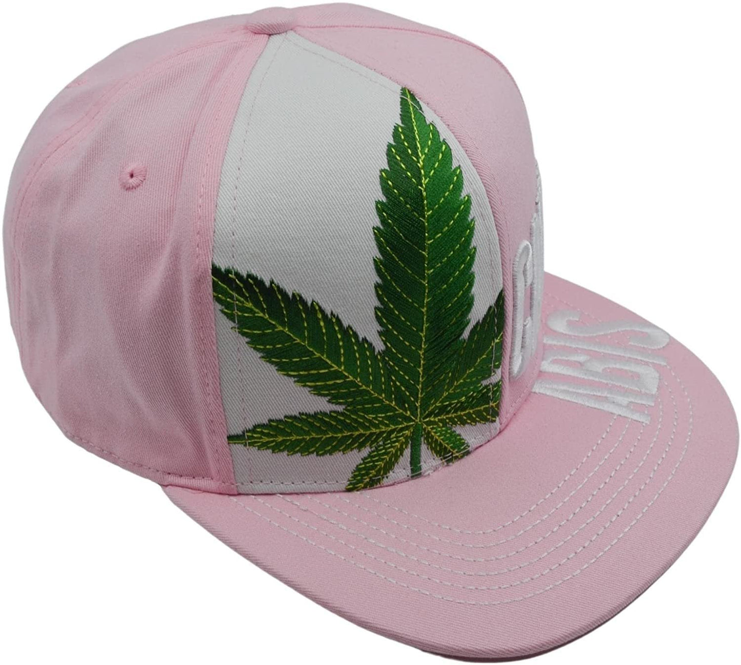 Popfizzy Women's Pink Weed Hat, Marijuana Baseball Cap, Weed Gifts for Stoners, Adult