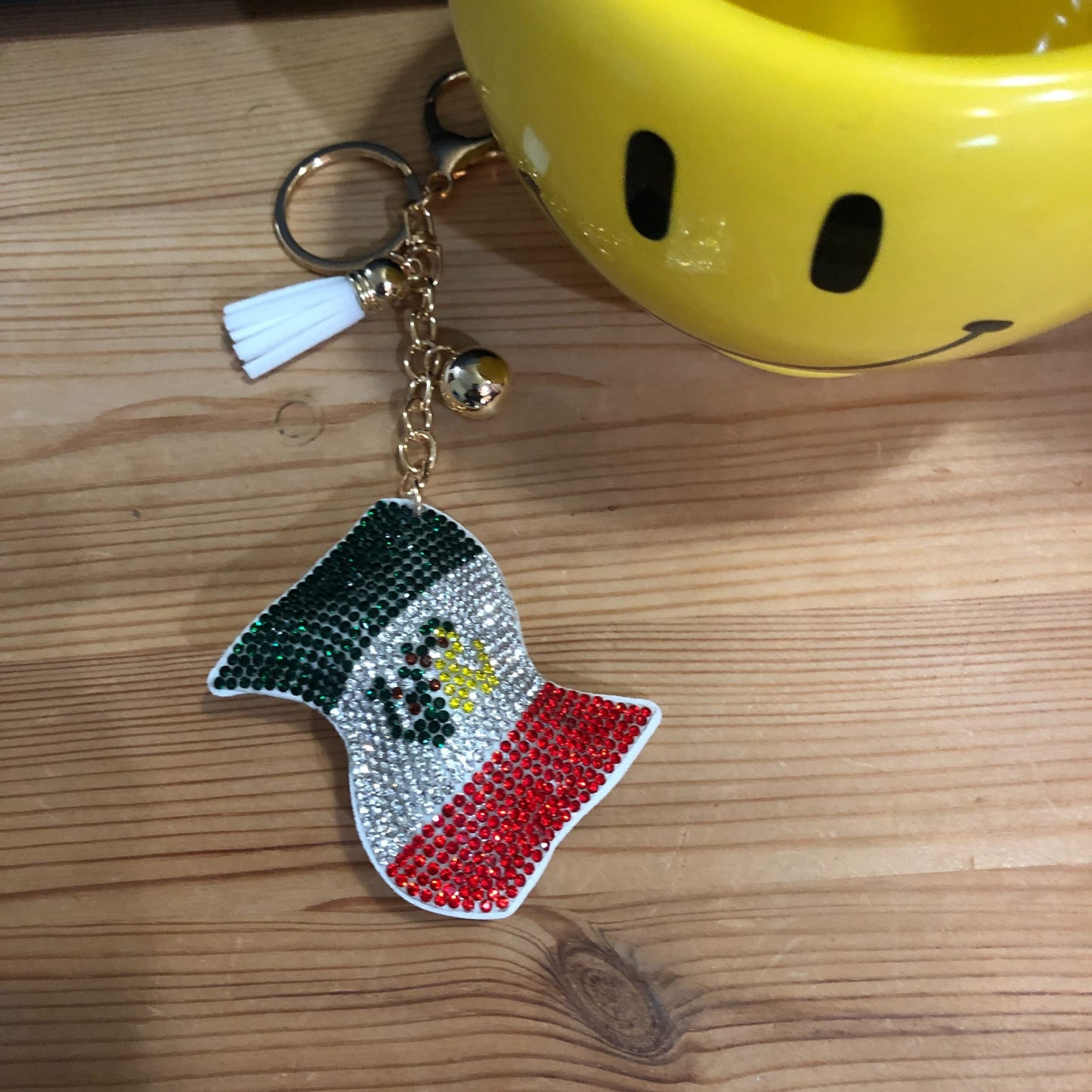 Popfizzy Mexico Keychain Accessories for Women, Cute Keychains for Women, Purse Charms for Handbags, Car Keys Keychain