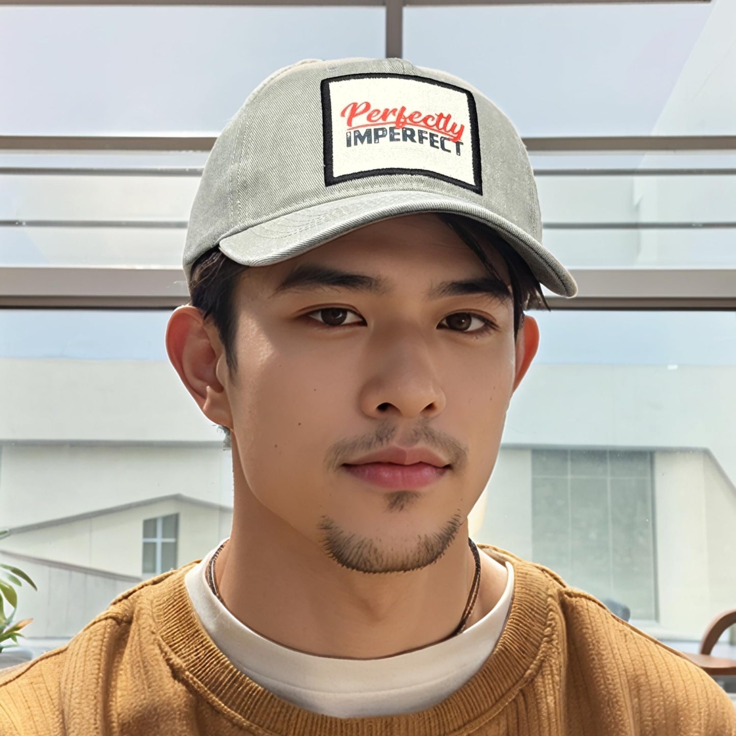 Popfizzy Perfectly Imperfect Hat for Men and Women, Fun Unisex Cotton Baseball Cap with Funny Sayings, Great Gifts for Adults