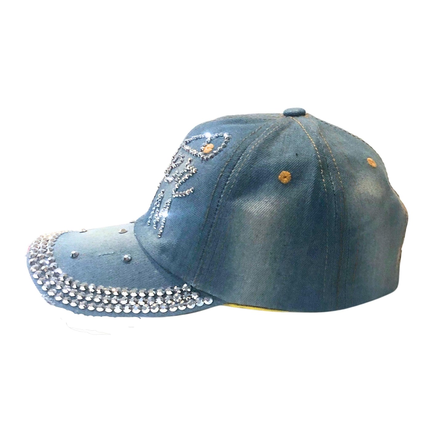 Popfizzy Cheer Mom Hat for Women, Rhinestone Cheer Mom Gifts, Bling Cheer Accessories, Cheer Clothes, Cool Cheer Gifts
