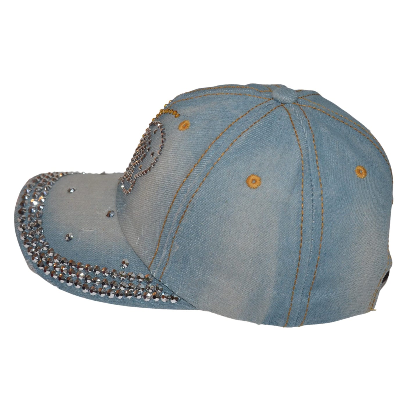 Popfizzy Monarch Butterfly Hat for Women and Girls, Rhinestone Butterfly Dad Hats, Bling Monarch Butterfly Gifts for Women