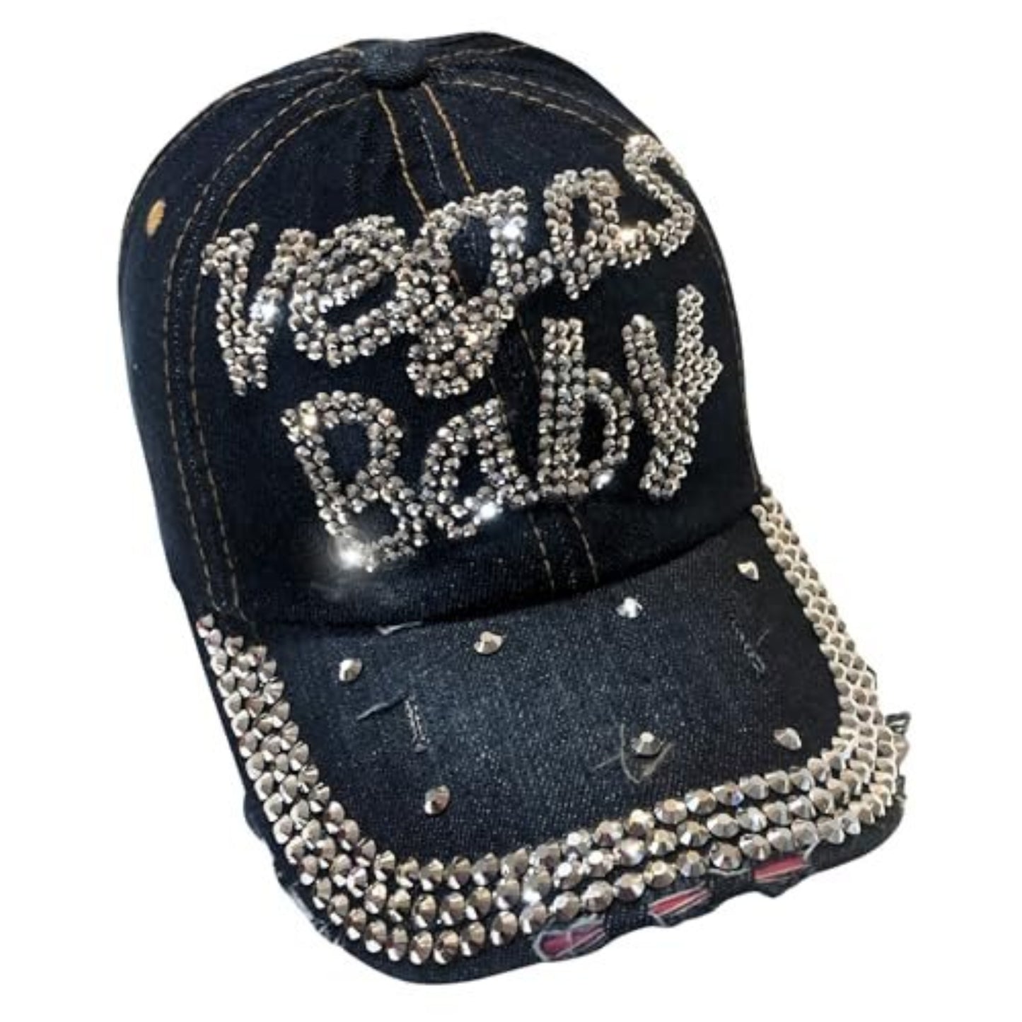Popfizzy Bling Vegas Baby Baseball Cap for Women, Vegas Gifts for Women, Gifts for Women Who Gamble