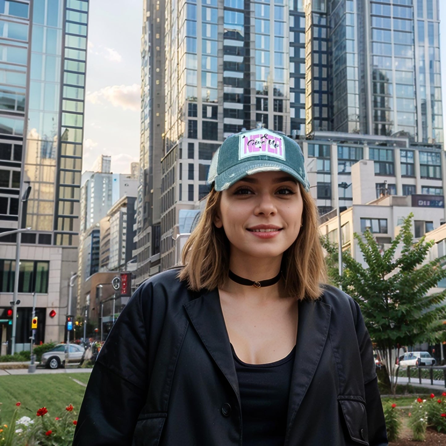 Popfizzy Breast Cancer Awareness Trucker Hat - Pink Ribbon Support