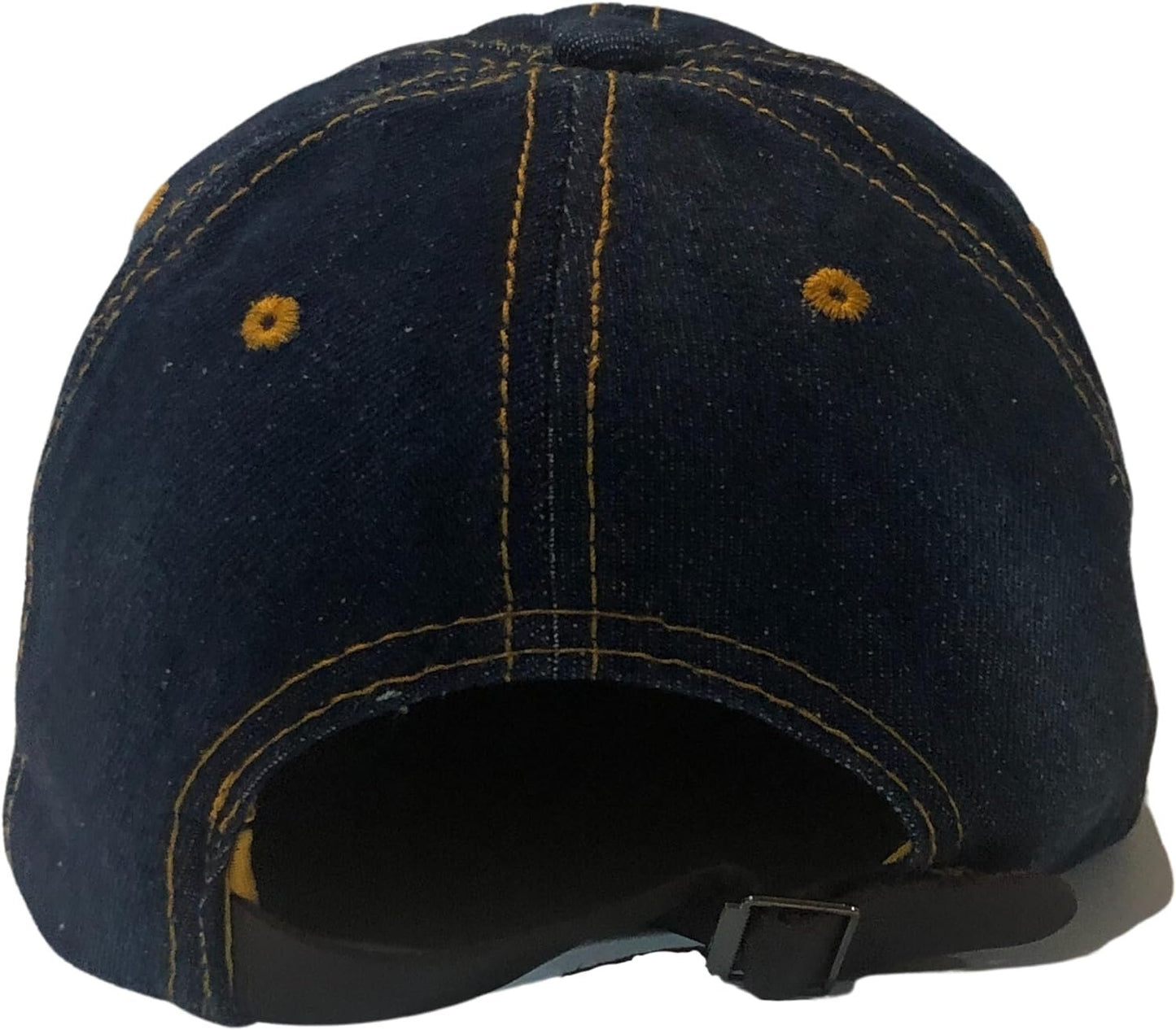 Popfizzy Las Vegas Hat for Women, Adult Distressed Bling Denim Blue Hat