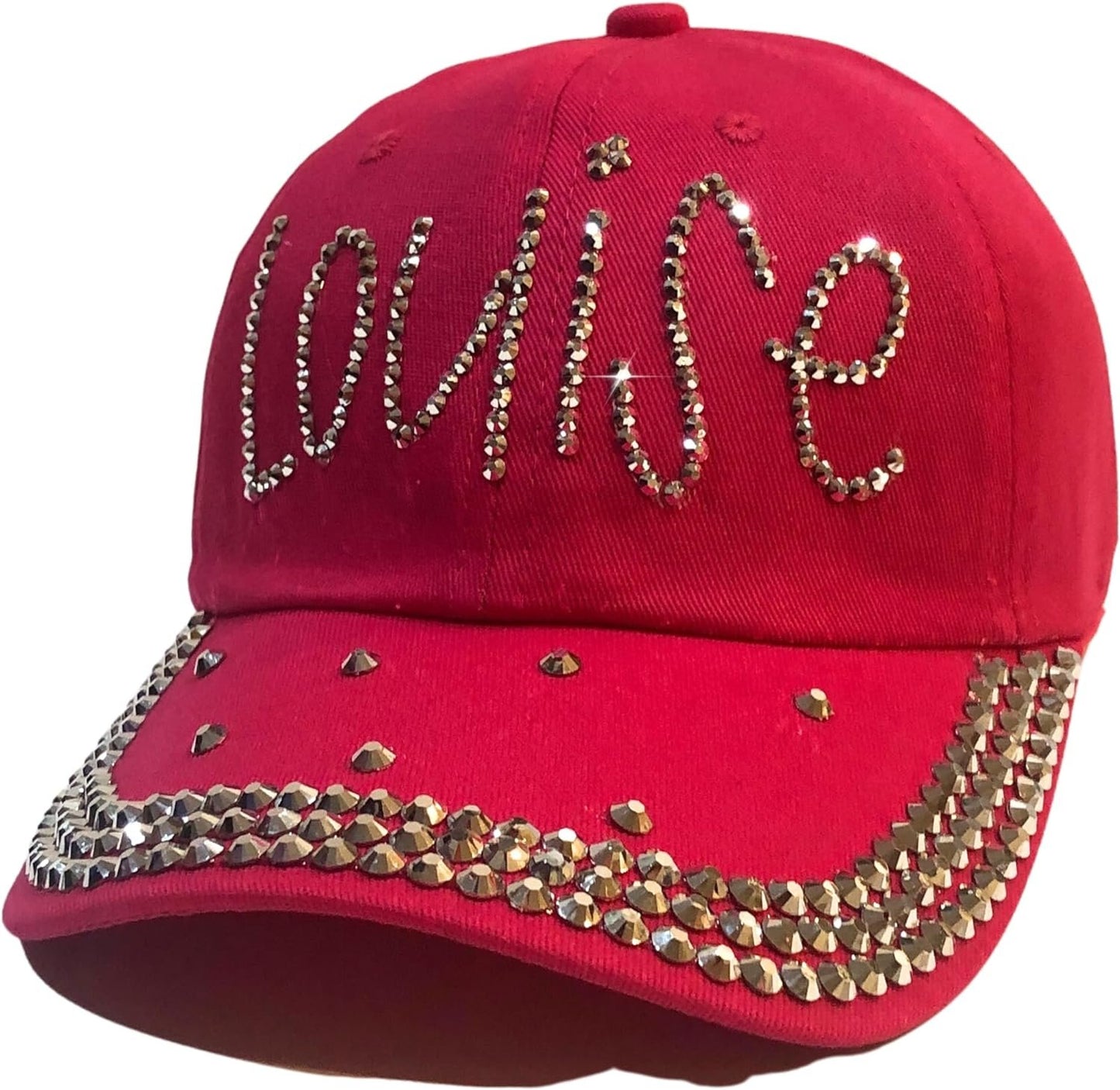 Popfizzy Louise Hat for Women, Rhinestone Bestie Gifts for Women, Bling Best Friend Apparel, for Women