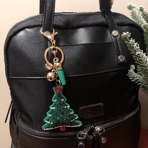 Popfizzy Bling Christmas Tree Keychain, Fun Christmas Gifts for Women and Girls, Stocking Stuffers, Christmas Party Favors