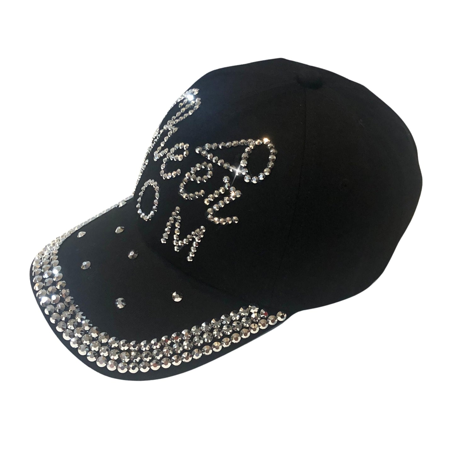 Popfizzy Cheer Mom Hat for Women, Rhinestone Cheer Mom Gifts, Bling Cheer Accessories, Cheer Clothes, Cool Cheer Gifts