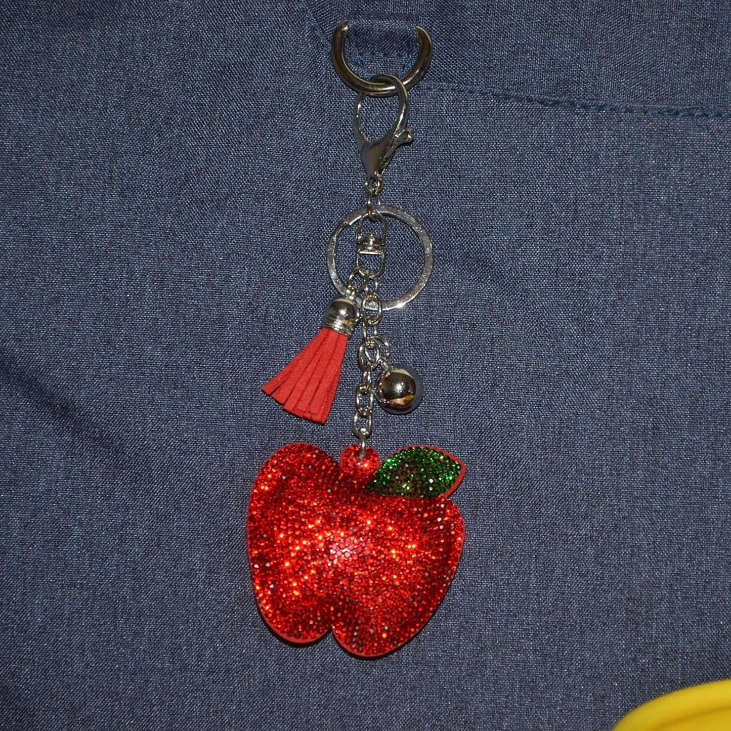 Popfizzy Bling Keychain, Rhinestone Purse Charm, Backpack Charm, Crystal Bag Charms, Key Fob
