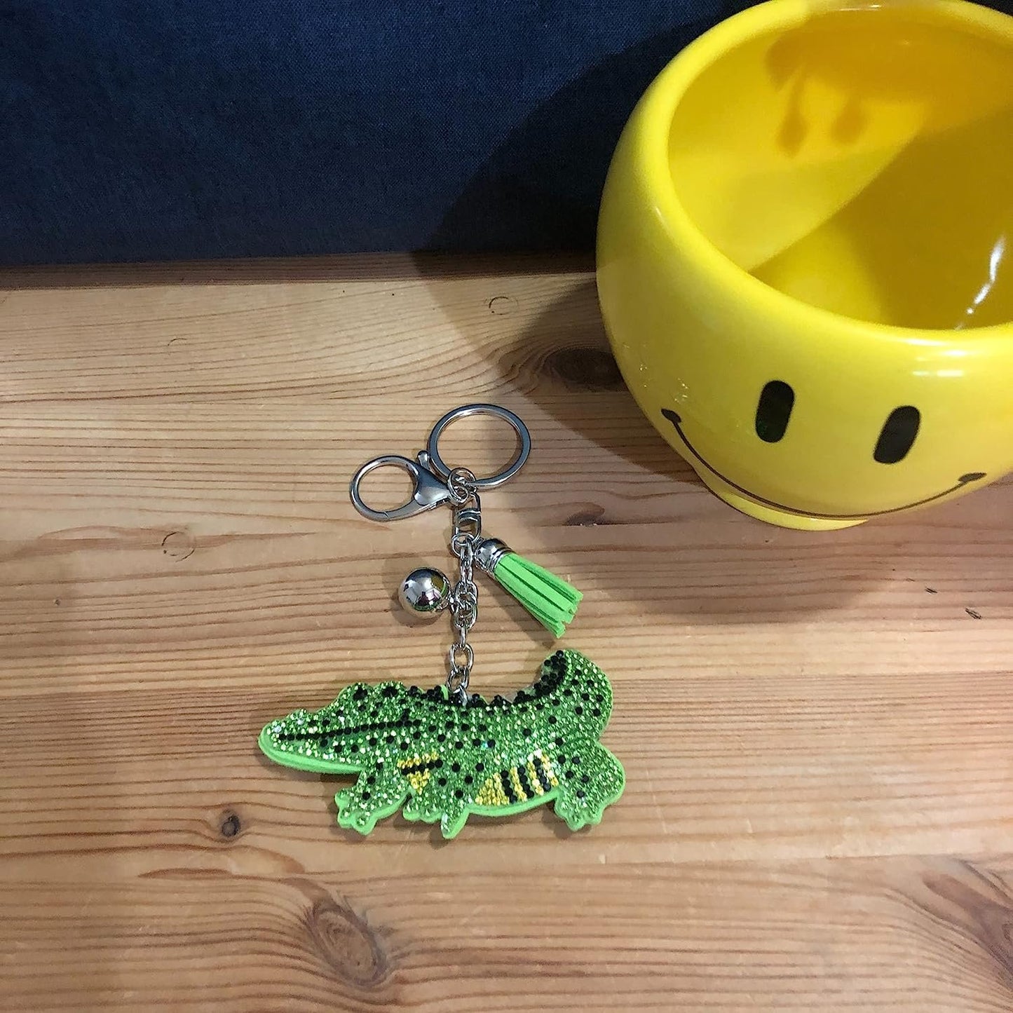 Popfizzy ALLIGATOR Bling Keychain, Purse Charm, Backpack Charm, Crystal Bag Charms