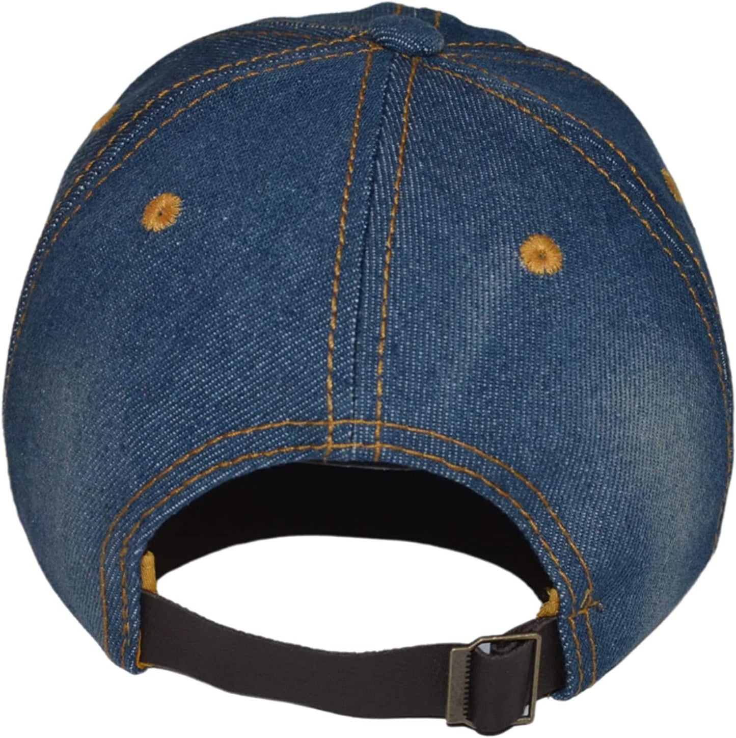 Popfizzy Bling Boss Hat for Women, Fun Rhinestone Baseball Cap, Bejeweled Distressed Denim Hat, Bling Gifts for Women
