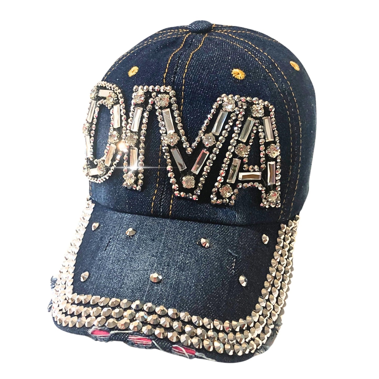 Popfizzy Rhinestone Diva Hat for Women, Bedazzled Queen Gifts, Bling Hats for Women Trendy, Sparkly Princess Accessories