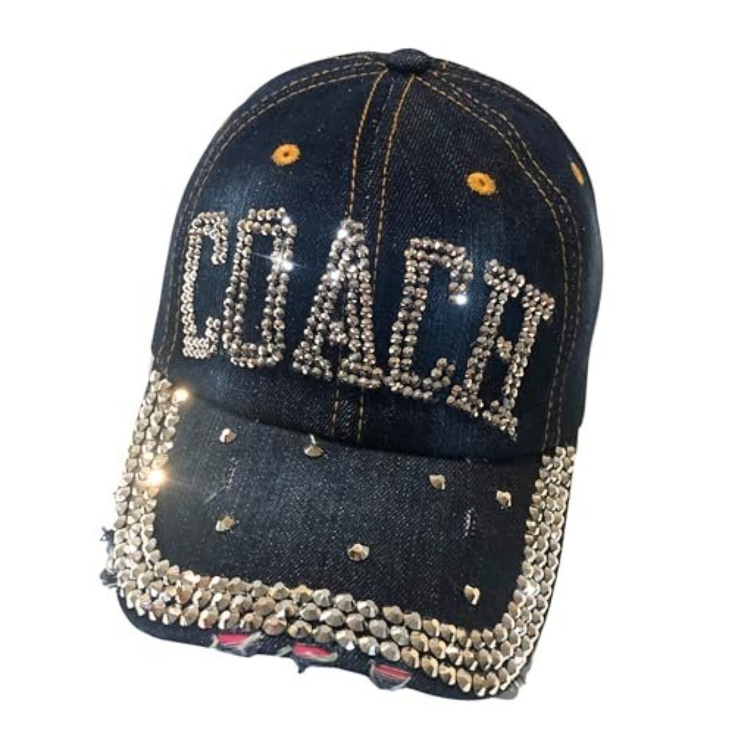 Bling Coach Hat β Sparkly Rhinestone Cap for Women Coaches