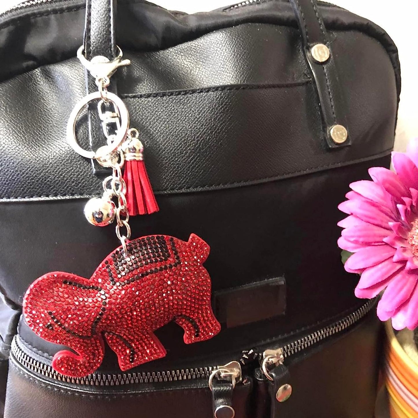 Bling Keychains for Women and Girls, Rhinestone Purse Charms for Handbags, Crystal Bag Charms, Gift for Women, Thank You Gift