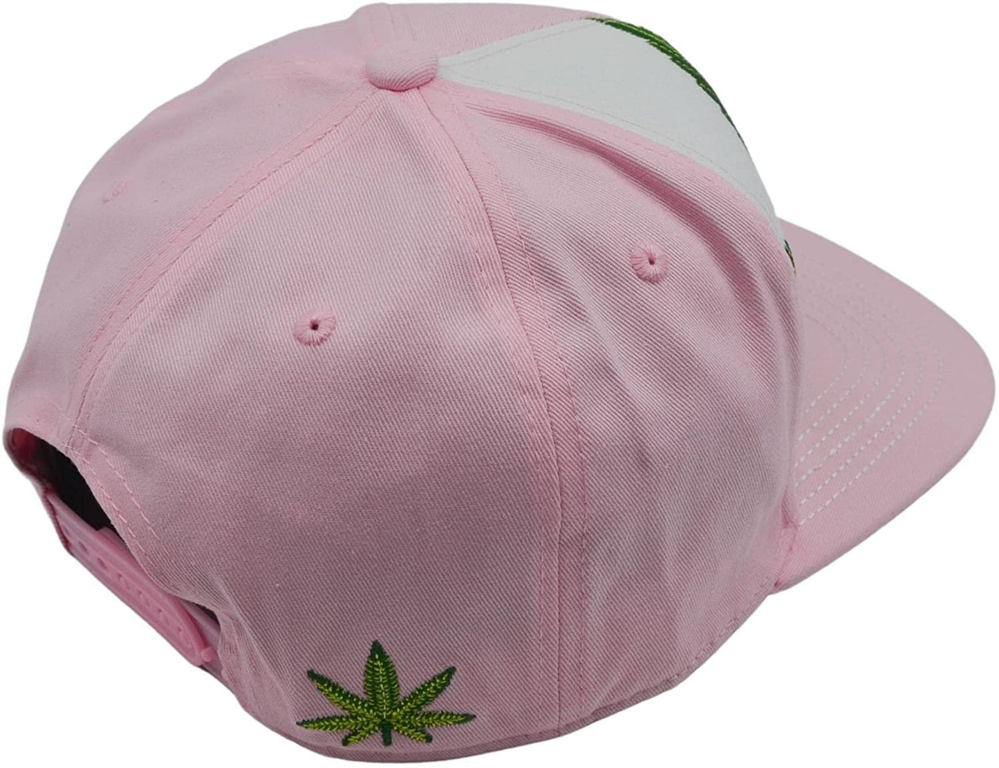 Popfizzy Women's Pink Weed Hat, Marijuana Baseball Cap, Weed Gifts for Stoners, Adult