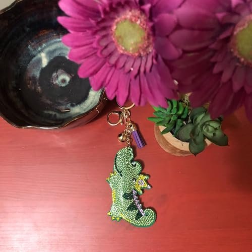 Popfizzy Bling Alligator Keychain Accessories for Women and Girls, Rhinestone Keychains, Alligator Purse Charms for Handbags