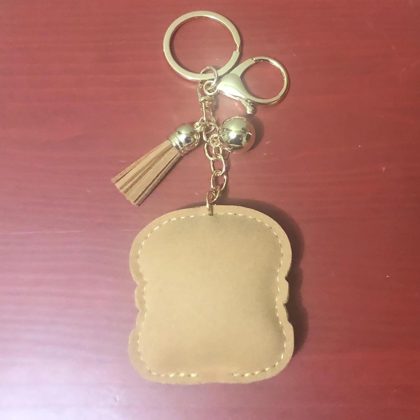 Popfizzy Bling Hamburger Keychain, Purse Charm, Backpack Charm, Crystal Bag Charms, Rhinestone Key Fob