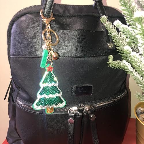 Popfizzy Bling Christmas Tree Keychain, Christmas Gifts for Women and Girls, Stocking Stuffers, Christmas Party Favors
