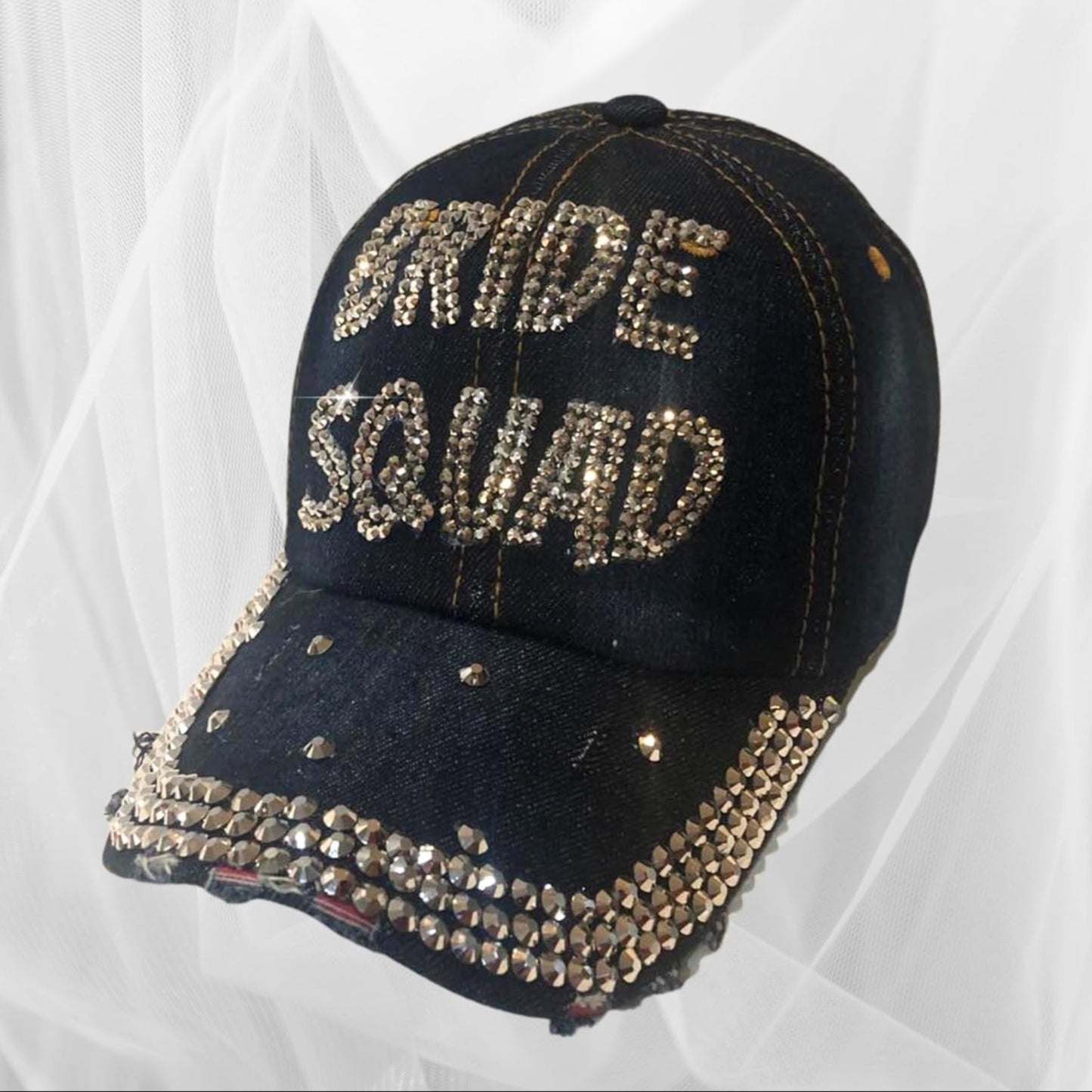 Popfizzy Bling Bride Squad Hat, Bachelorette Party Hats, Bridesmaids Gifts, Team Bride, Bride Tribe, Bachelorette Gifts