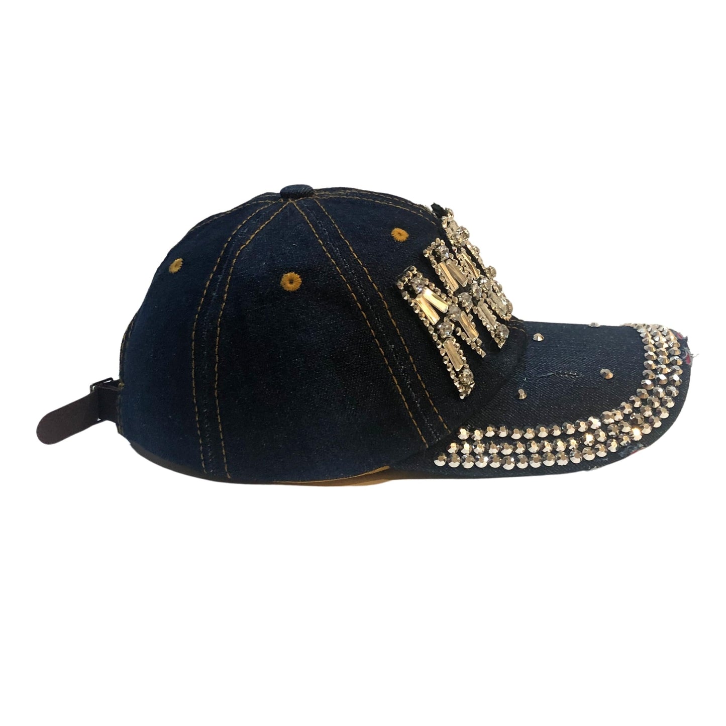 Popfizzy Rhinestone Mom Hat, Bling Baseball Cap for Mom, Cool Mom Gifts, Best Mama Hat, Sparkle Mom Accessories, Mom Cap