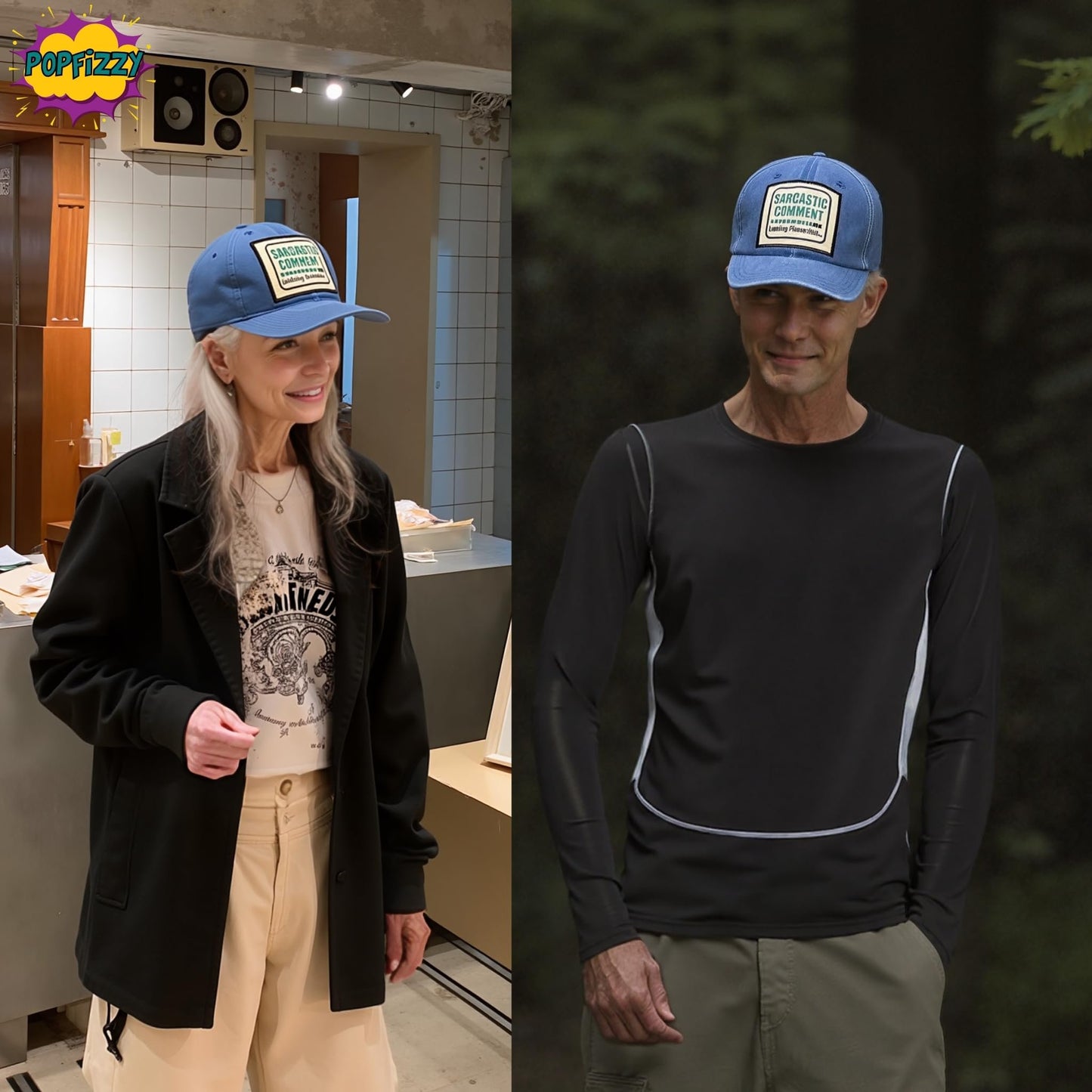 Popfizzy Sarcastic Comment Funny Hats for Men and Women, for Sarcastic People, Jersey Shore Hat with Funny Sayings