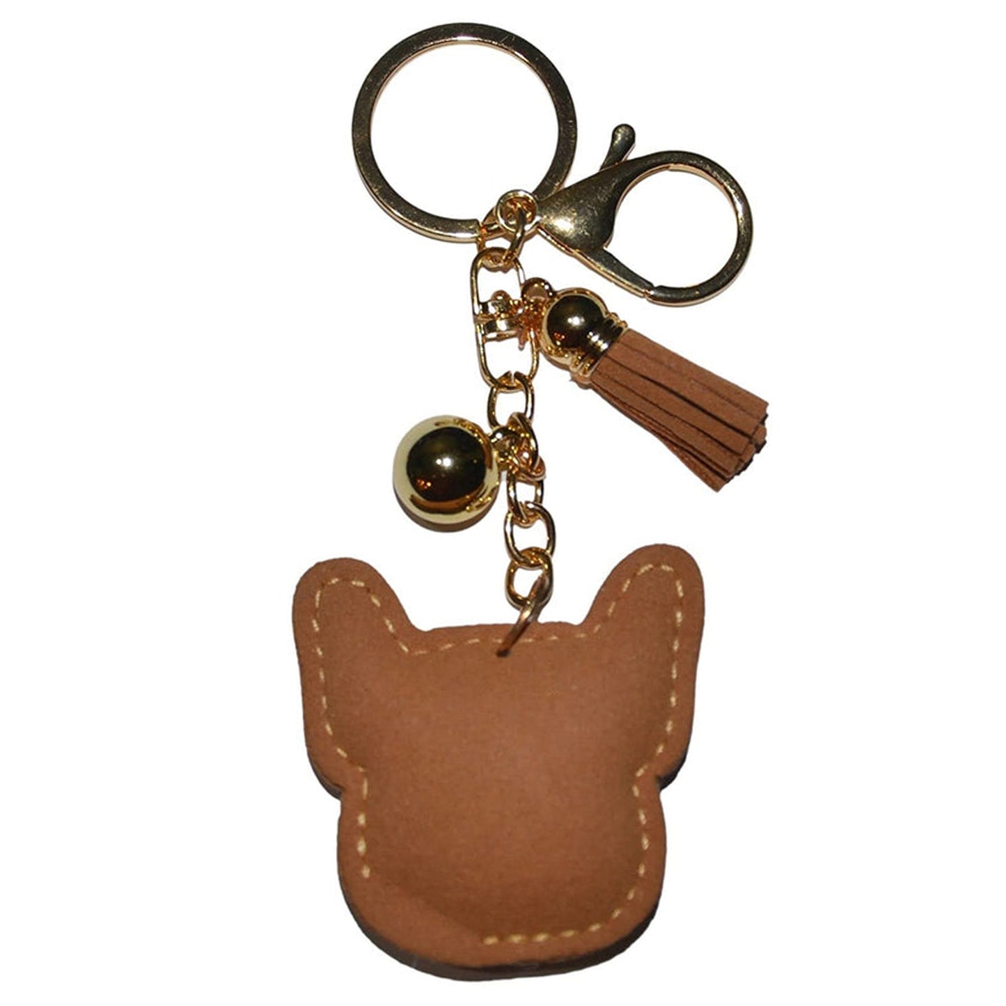 Popfizzy Bling French Bulldog Keychain for Women, Purse Bag Charm