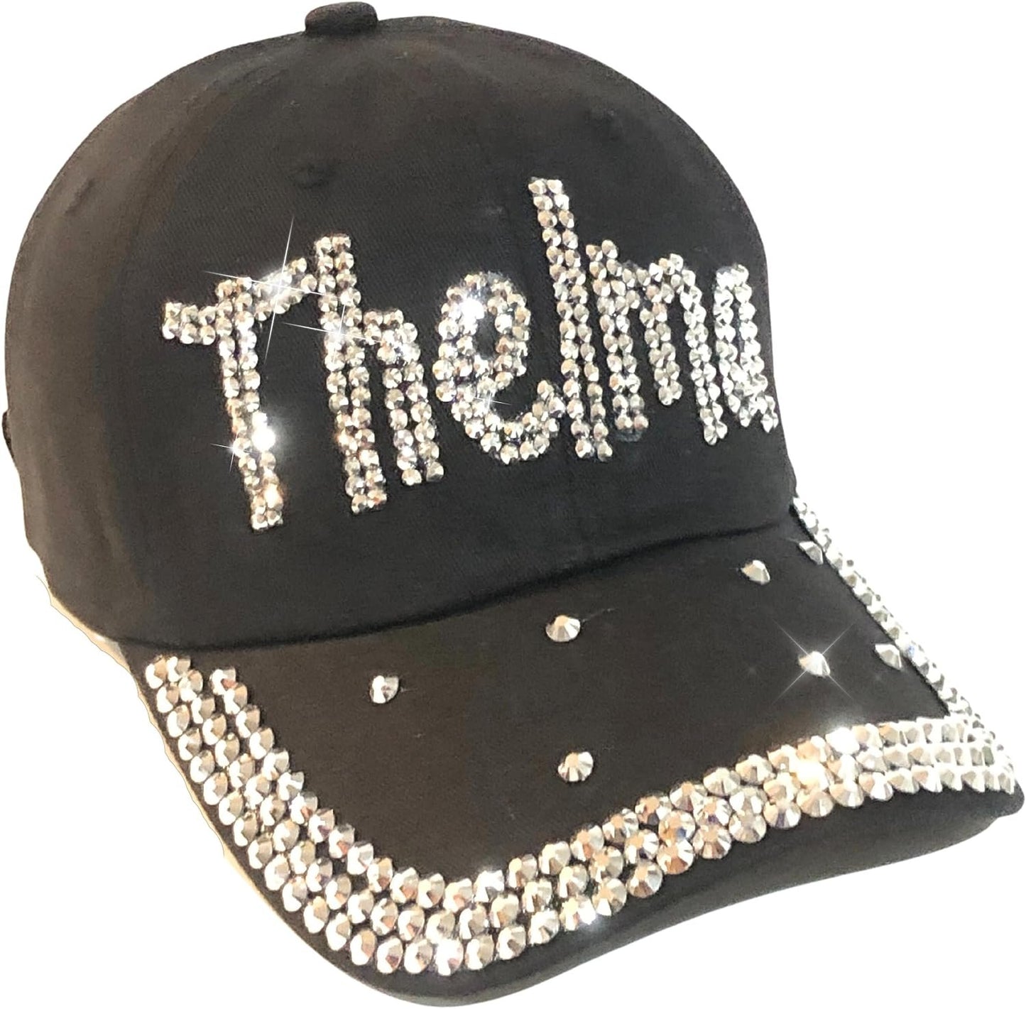 Popfizzy Bling Thelma Hat for Women, Rhinestone Bestie Gifts for Women, Best Friend Apparel, for Women