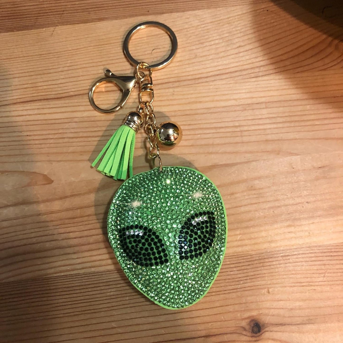 Popfizzy Bling Alien Keychain Accessories for Women, Rhinestone Keychain, Car Keys Keychain Charms