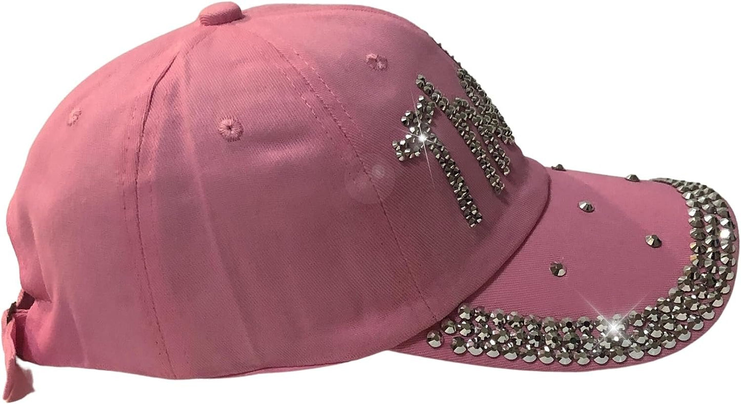 Popfizzy Bling Thelma Hat for Women, Rhinestone Bestie Gifts for Women, Best Friend Apparel, for Women