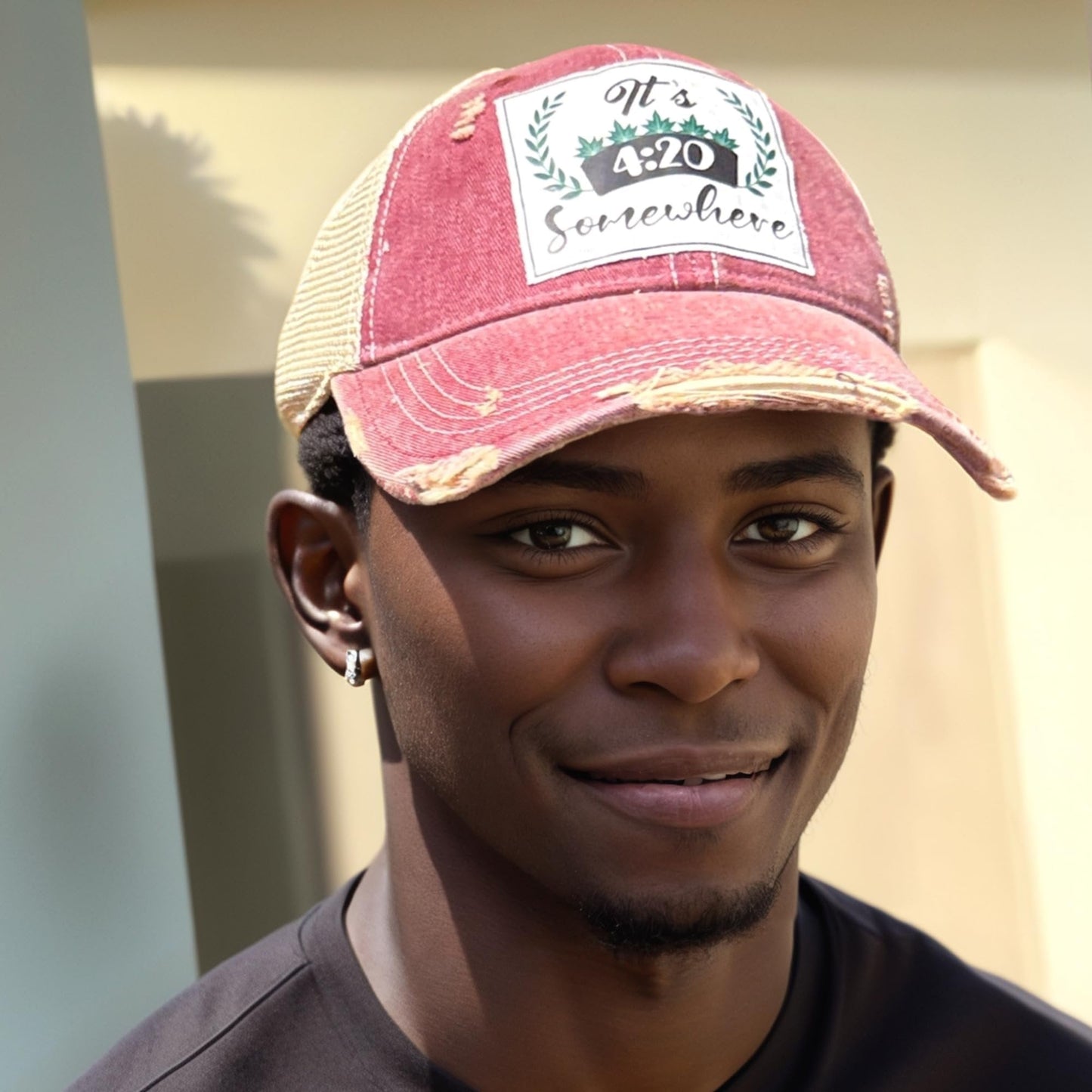 Popfizzy Weed Hat for Men and Women, It’s 420 Somewhere Marijuana Hat, Weed Gift for Weed Smokers (It’s 420 Somewhere)
