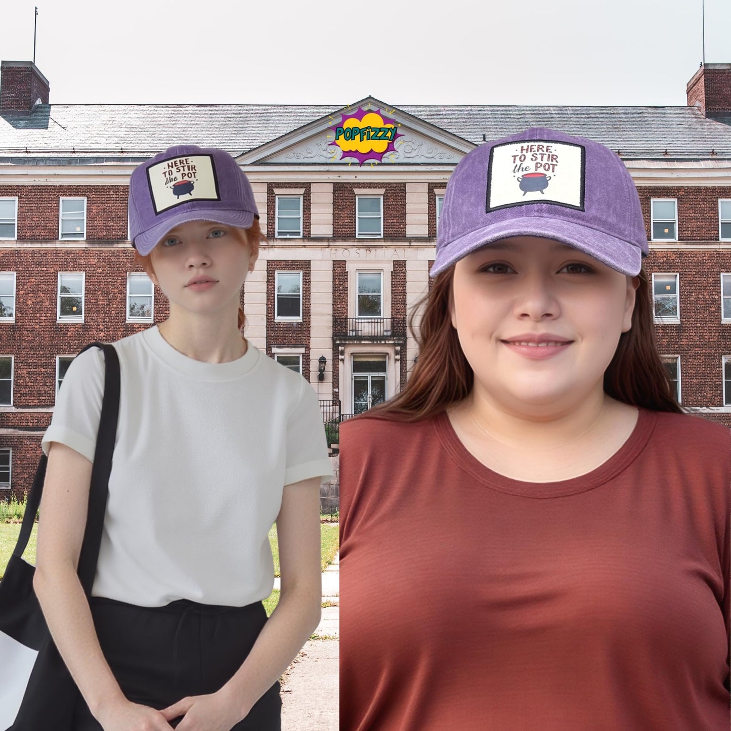 Popfizzy Stir The Pot Funny Hat for Women and Men, Funny Gifts for Pranksters, Fun Meme Hats, Jersey Shore Hat, Adjustable