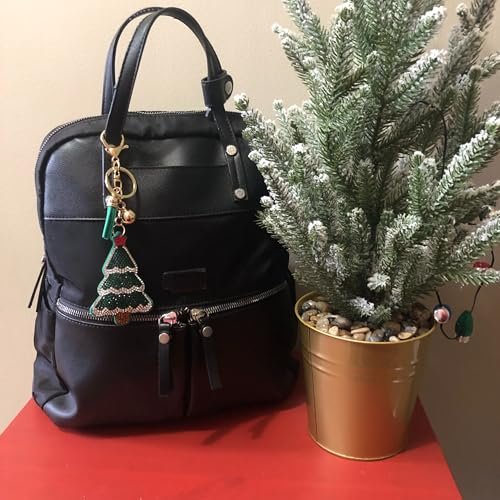 Popfizzy Bling Christmas Tree Keychain, Christmas Gifts for Women and Girls, Stocking Stuffers, Christmas Party Favors