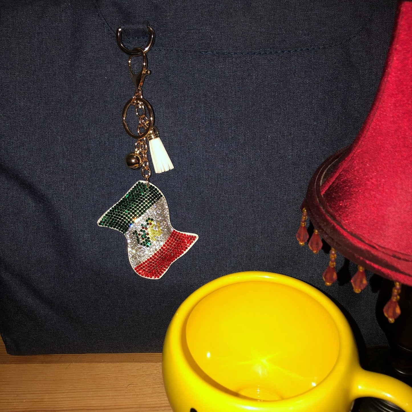 Popfizzy Mexico Keychain Accessories for Women, Cute Keychains for Women, Purse Charms for Handbags, Car Keys Keychain