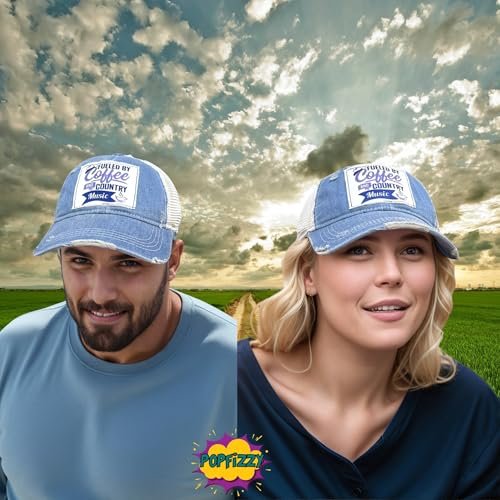 Popfizzy Coffee and Country Music Hat for Women and Men, Country Music Gift, Coffee Lover Gift