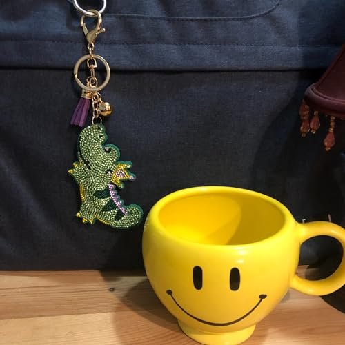 Popfizzy Bling Alligator Keychain Accessories for Women and Girls, Rhinestone Keychains, Alligator Purse Charms for Handbags