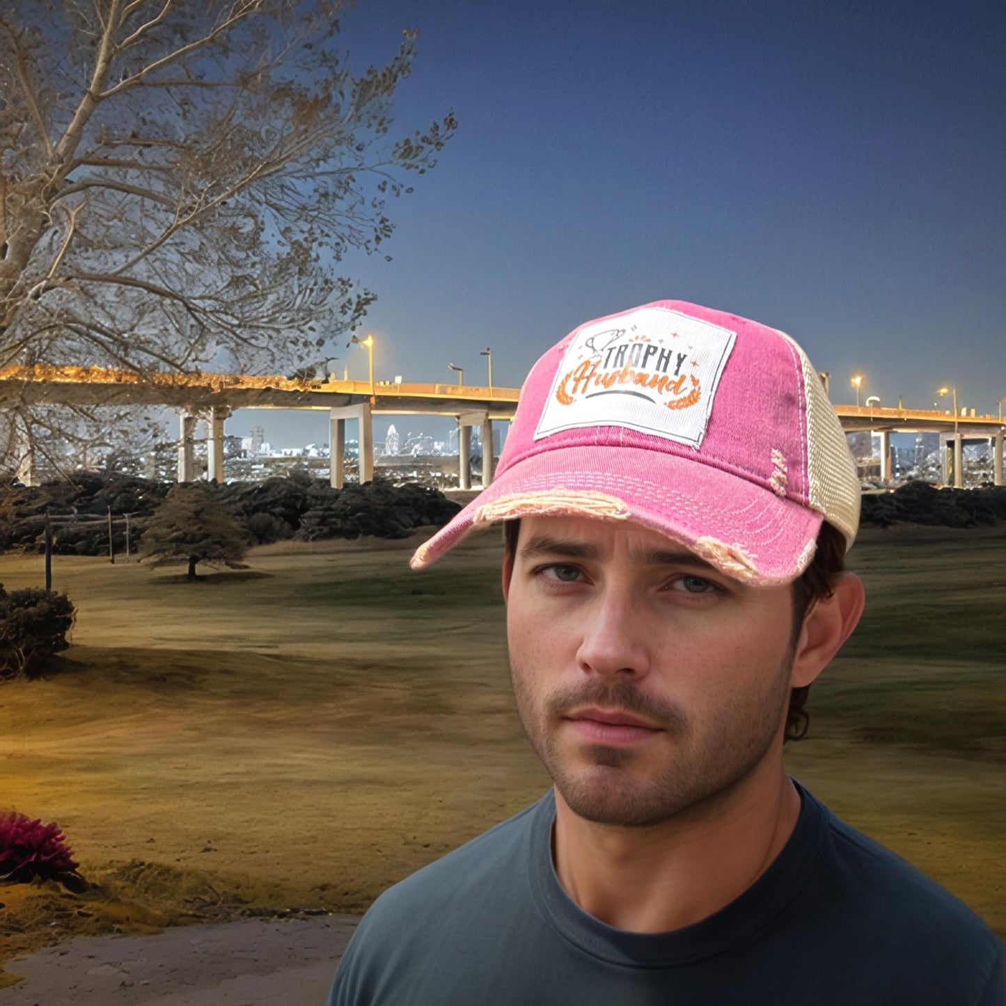 Popfizzy Funny Trophy Husband Hat for Men, Husband Baseball Hat, Bride and Groom Hat, Gift for Husband (Trophy Husband)