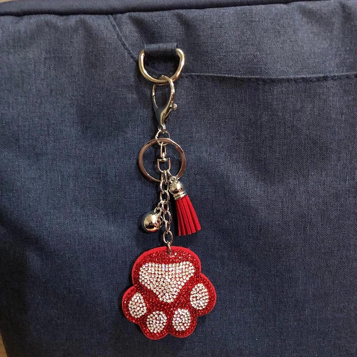 Bling Keychains for Women and Girls, Rhinestone Purse Charms for Handbags, Crystal Bag Charms, Gift for Women, Thank You Gift