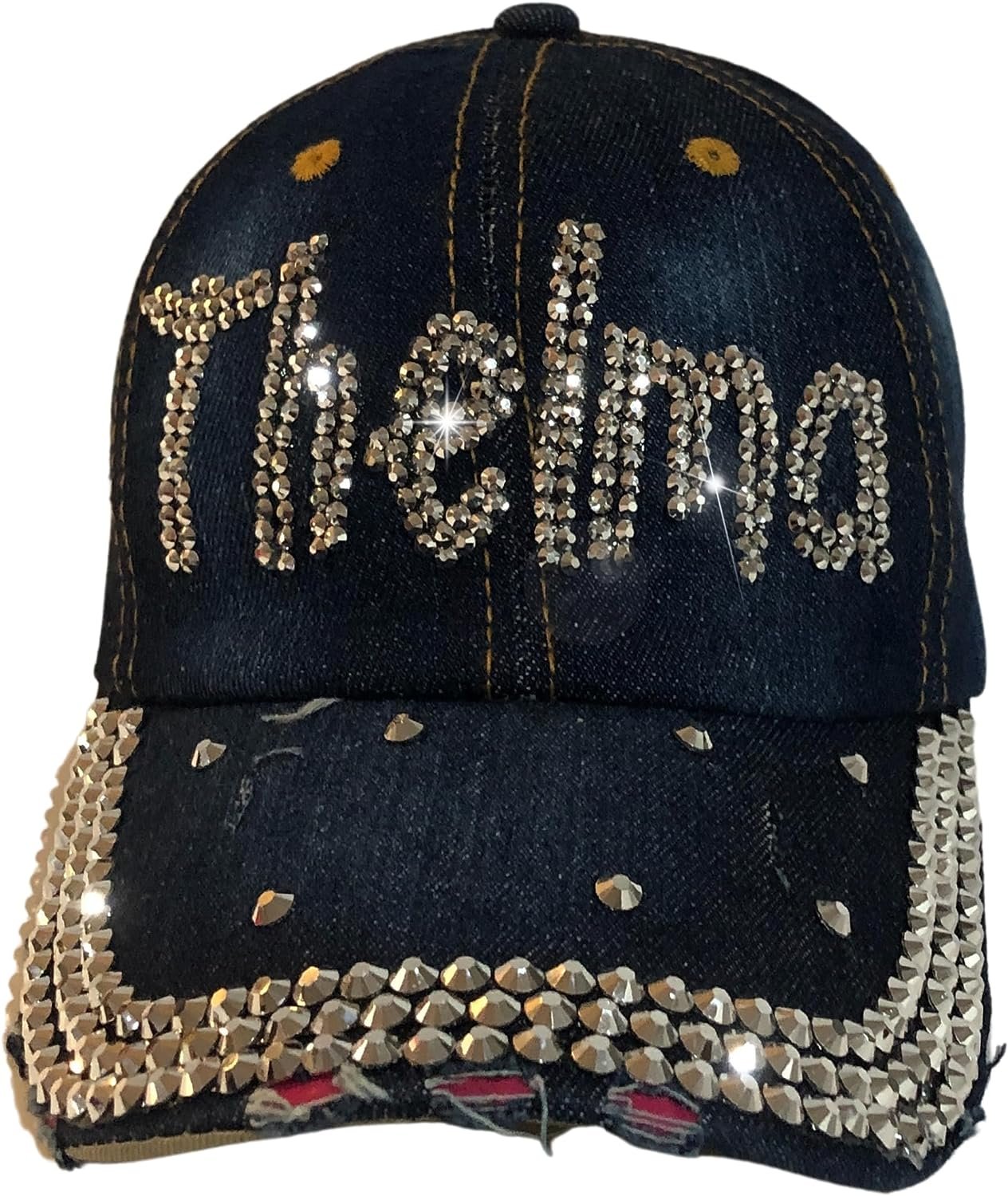 Popfizzy Bling Thelma Hat for Women, Rhinestone Bestie Gifts for Women, Best Friend Apparel, for Women