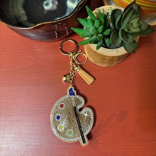 Popfizzy Astronaut Keychain Accessories for Women and Girls, Backpack Key Chain, Bling Purse Charms, Astronaut Gifts