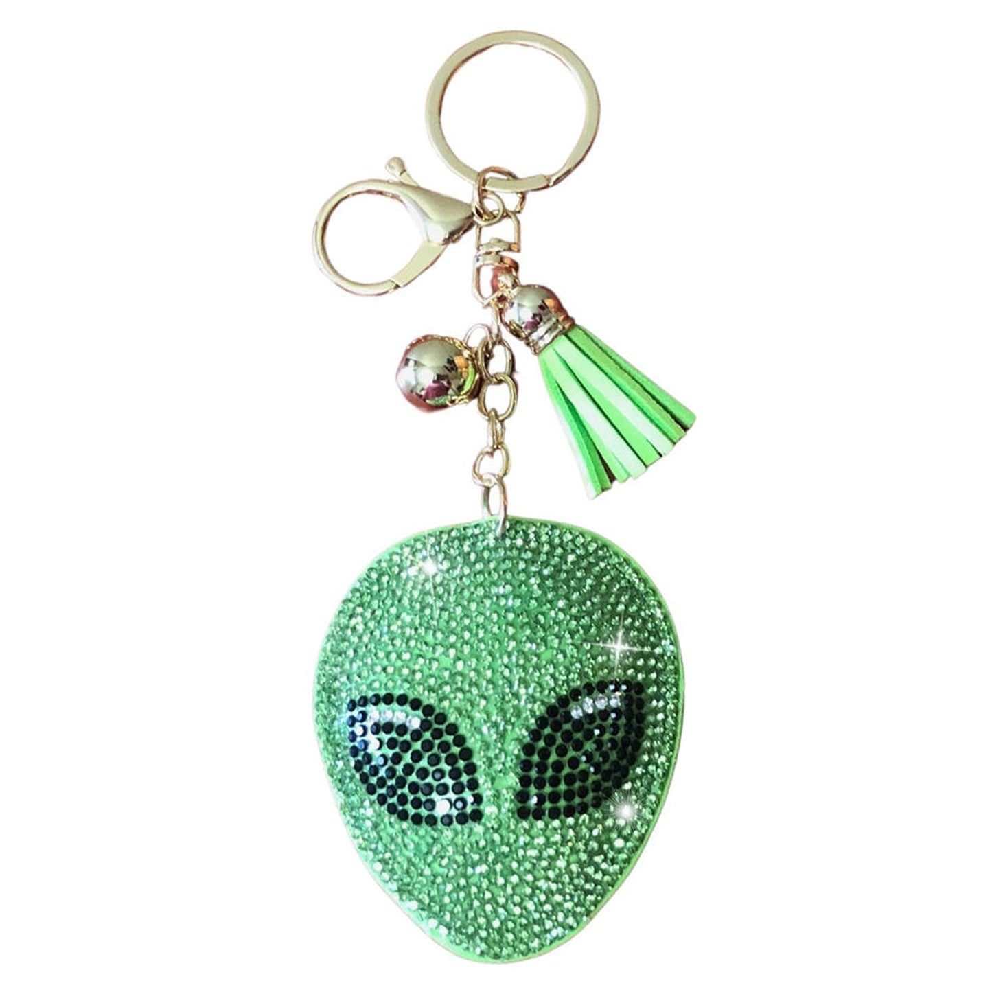 Popfizzy Bling Alien Keychain Accessories for Women, Rhinestone Keychain, Car Keys Keychain Charms