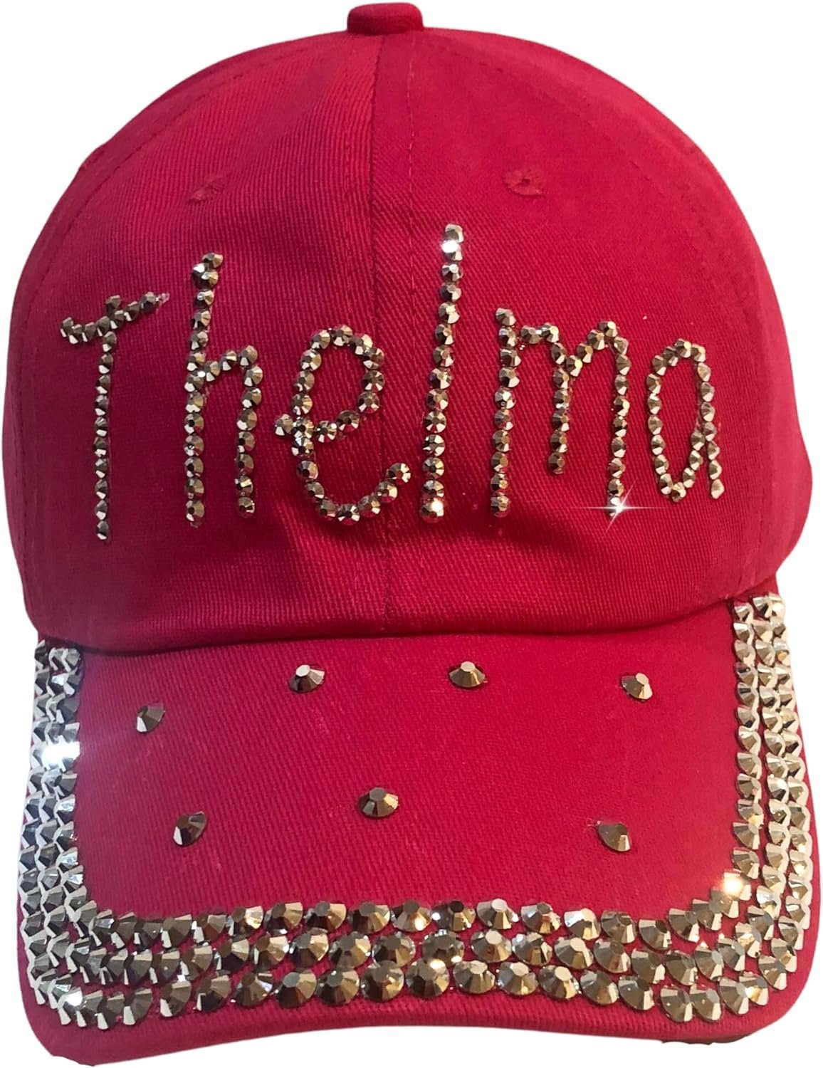 Popfizzy Thelma Hat for Women, Rhinestone Bestie Gifts for Women, Bling Best Friend Apparel, for Women