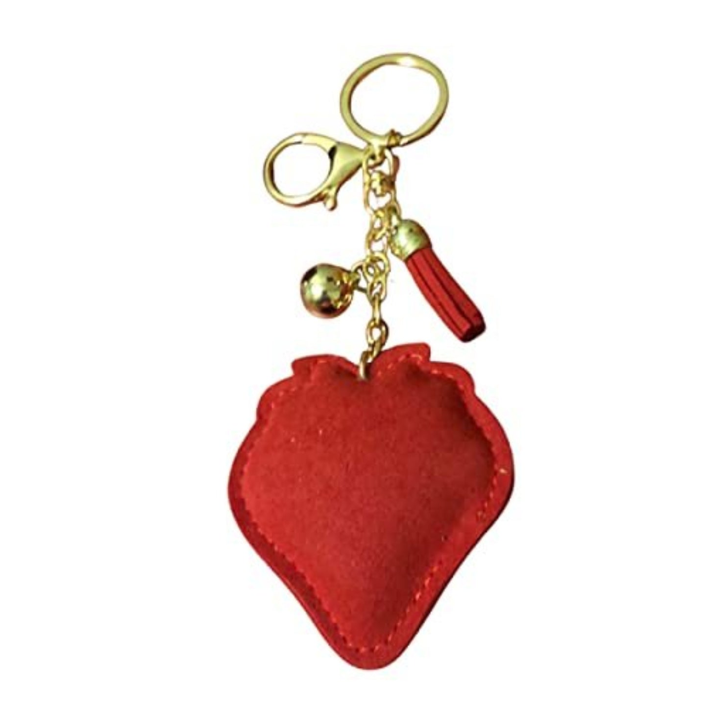 Popfizzy Bling Strawberry Keychain, Backpack Charm, Rhinestone Bag Charms, Strawberry Gifts, Foodie Gifts