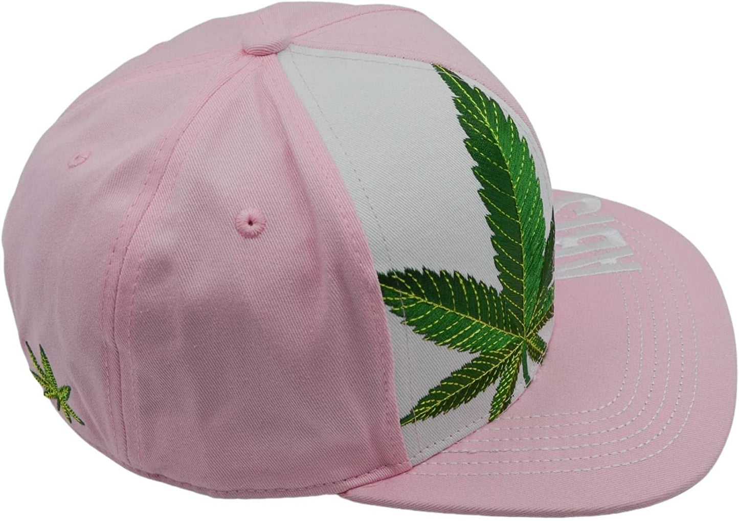 Popfizzy Women's Pink Weed Hat, Marijuana Baseball Cap, Weed Gifts for Stoners, Adult