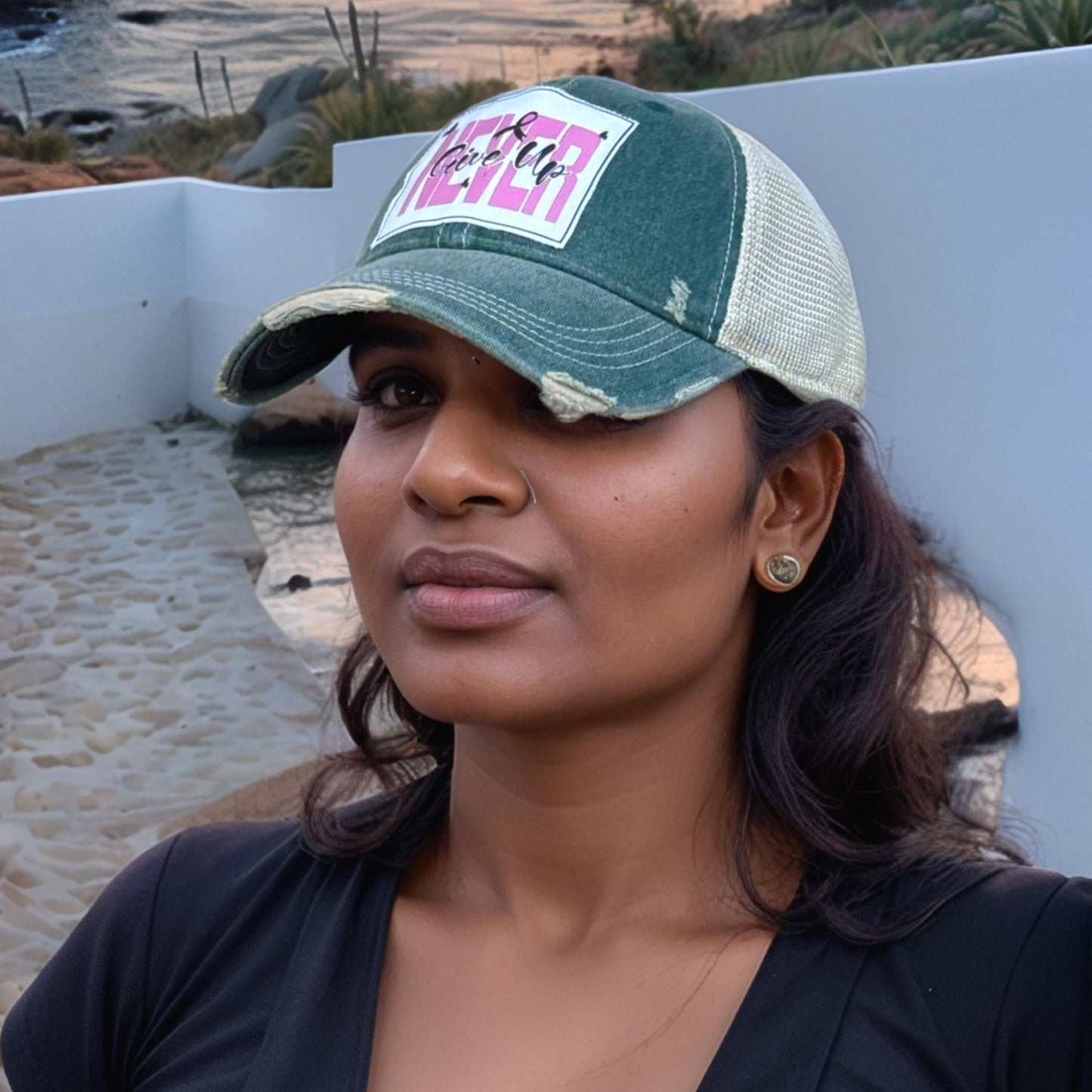 Popfizzy Breast Cancer Awareness Trucker Hat - Pink Ribbon Support