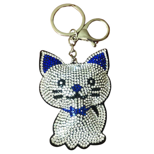 Popfizzy Bling Keychain Accessories for Women, Rhinestone Keychain, Car Keys Keychain Charms, Cool Purse Charms for Handbags