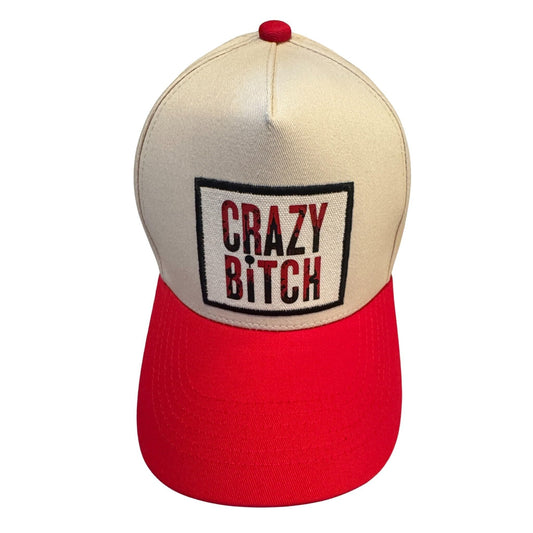 Popfizzy Crazy Bitch Funny Hats for Women, Hats with Funny Sayings, Jersey Shore Baseball Cap, Sarcastic Gifts for Her
