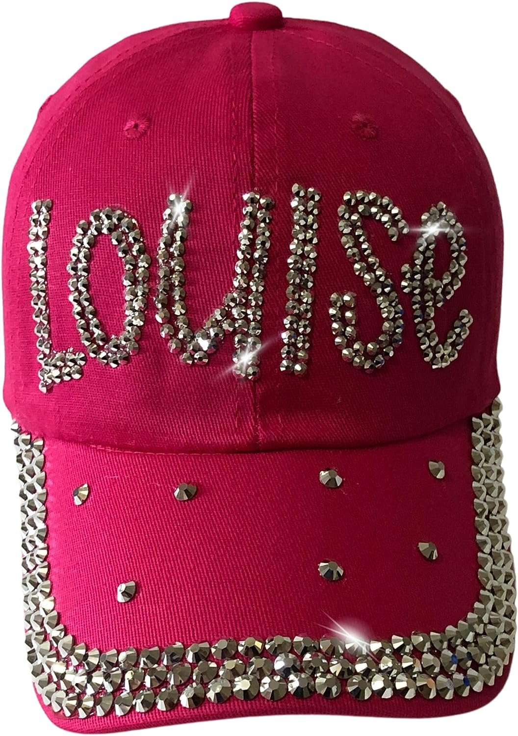 Popfizzy Bling Louise Hat for Women, Rhinestone Bestie Gifts for Women, Best Friend Apparel, for Women