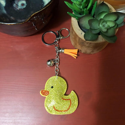 Popfizzy Bling Keychain Accessories for Women, Rhinestone Keychain, Car Keys Keychain Charms, Cute Purse Charms for Handbags