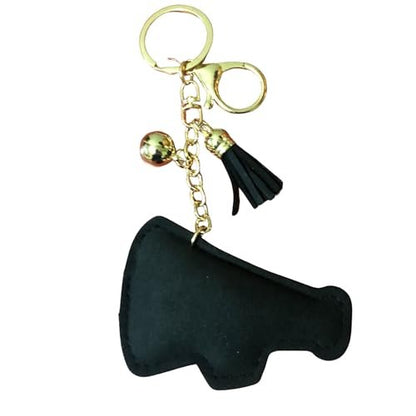 Popfizzy Black and Red Cheer Keychain for Women and Girls, Cheerleader Bag Charm